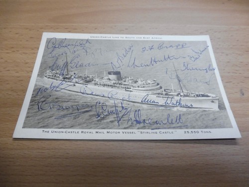 Union castle line postcard - line, eng