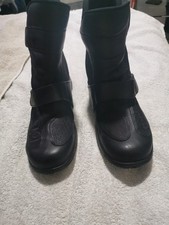 Daytona Medon XCR Motorcycle Boots UK Size 5 EU 38 Black Leather Ankle Boots