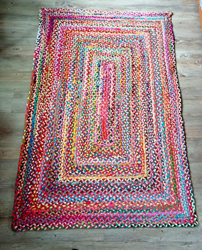 Large used indian rag rug - large,