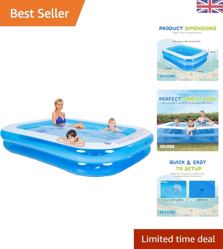 Stylish blue inflatable - blue, family