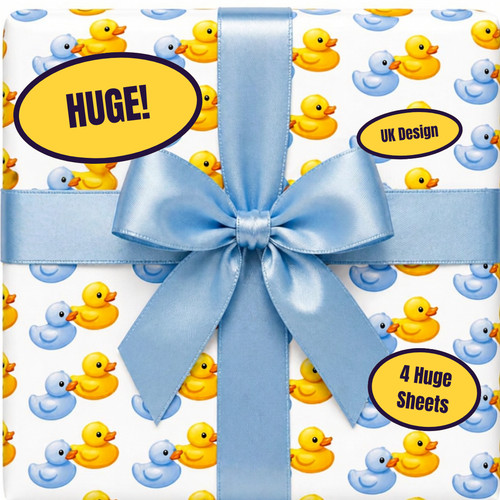 Large duck gift wrap - duck, paper