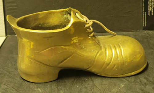 Brass shoe ornament - brass, figurine