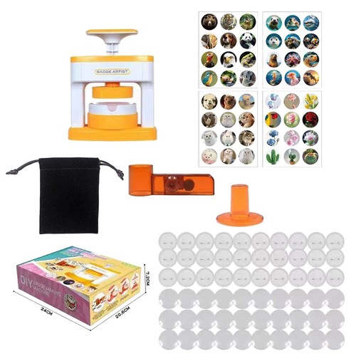 Badge maker machine solid pin - maker, machine,