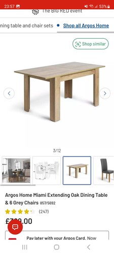 Argos home miami extending oak - home,