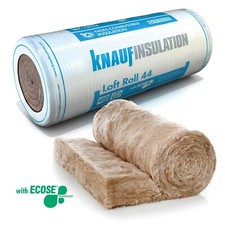 Loft Roll Attic Insulation Knauf 44 Combi-Cut 100, 150, 200mm Full Pack Thermal