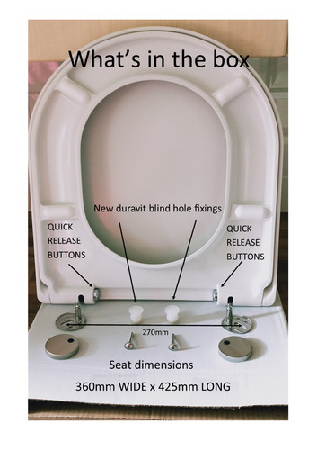 Toilet seat fit duravit - seat, to