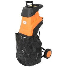Electric Garden Shredder 2500w Leaf & Wood Chipper 50L Bag 45mm Cutting Width