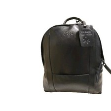 dark navy leather backpack by Gigi