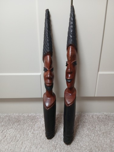 Two african carved - two, tribal