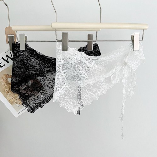 Lace triangle scarf - lace,