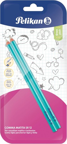 Pelikan erasers white - sr, 12