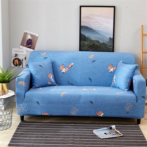 Cute fox stretch sofa cover - sofa,