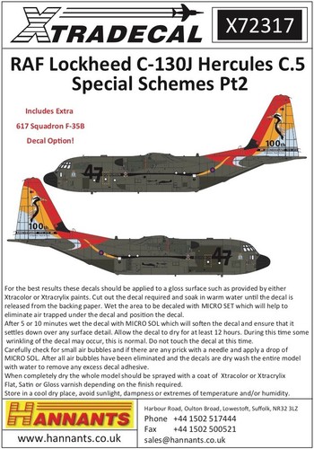 Xtradecal raf lockheed - xtradecal, 1/72