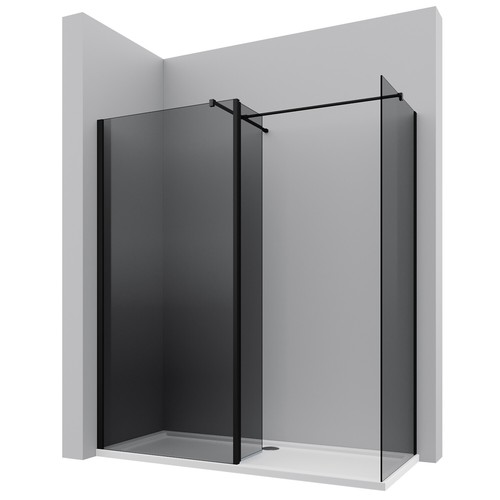 Walk shower screen with - shower,