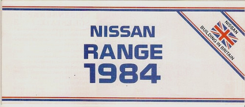 Nissan range 1984 foldout - nissan,