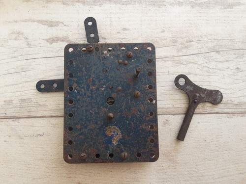 Meccano 1934 blue clockwork - meccano,