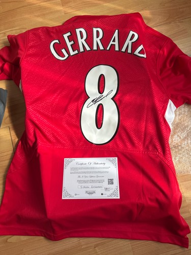 Steven gerrard signed - steven,
