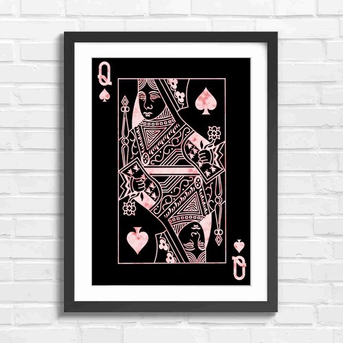 Minimalist queen spades - queen,