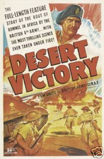 Desert victory 1943 British army & RAF movie poster 