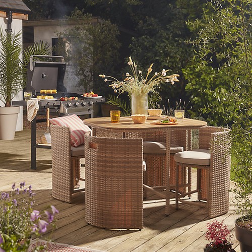 Seater rattan garden dining - 4,