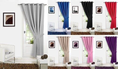 Blackout thermal door curtains - blackout,