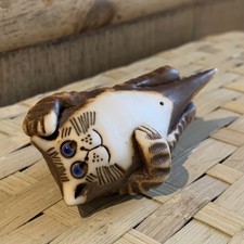 Tristan Totty - New Zealand Pottery Artist Signed - Tabby Cat Collectable (170) 