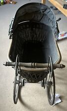 Antique Victorian Doll Pram  Metal and Wicker