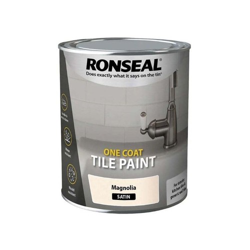 Ronseal tile paint - tile, magnolia