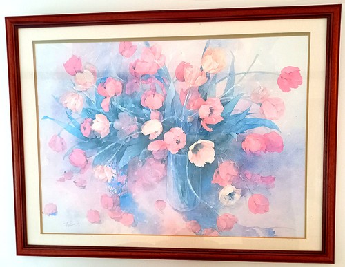 Tulips flower painting - flower,