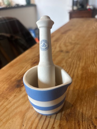 Green cornishware pestle - cornishware,