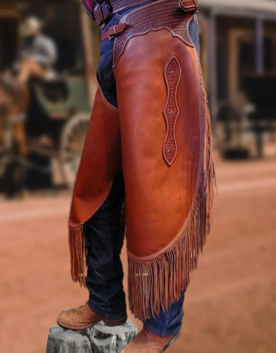 Handmade leather chaps - handmade,