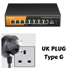 9-Port Multi-Gigabit Managed Switch 8x 2.5Gbps PoE 1x 10Gb SFP+ Uplink