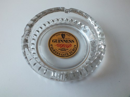 Guiness vintage glass - , ashtray-