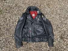 LEWIS LEATHERS AVIAKIT 1960's TWIN TRACK BRONX ROCKER ACE CAFE JACKET SIZE 38-40