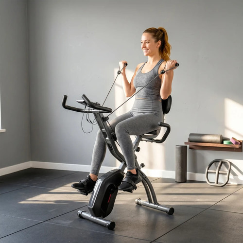 Folding exercise bike - folding,