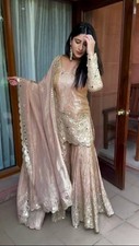 Stitched Gharara Palazzo Sharara Top Punjabi Suit Mirrors Plazzo Salwar Kameez