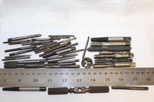 Job Lot Of  vintage 37 Engineering Taps and 1 x die plus handle