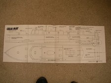 Model Boats plan of Celia May a semi scale Steam Launch 30" LOA 6" beam