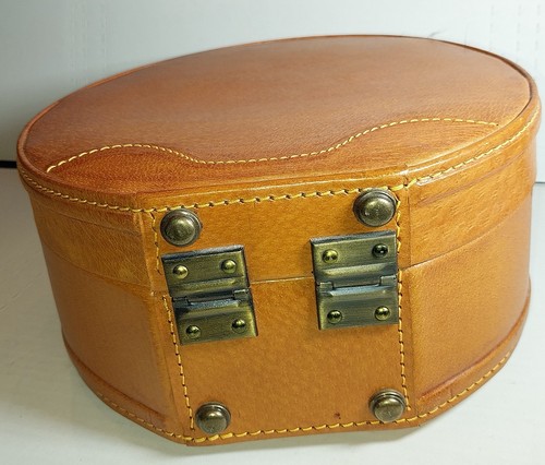 Vintage round leather - round,