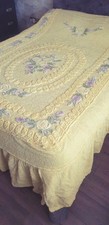 Vintage Candlewick Bedspread Double King Size 104” x 90”