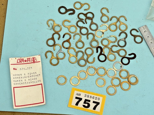 Clock weight hooks rings - &,