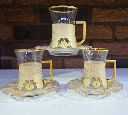 Turkish gold rim tea cup - turkish,