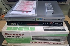Pioneer DVR-RT501 VHS DVD Recorder in Original Box With Remote (DVD Faulty)