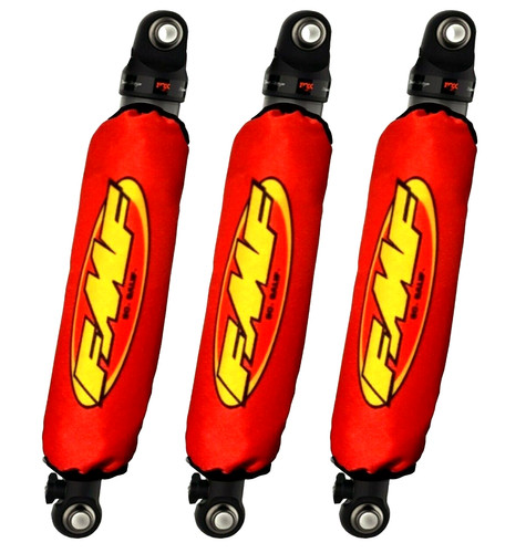 Red yellow shock covers - shock, yamaha