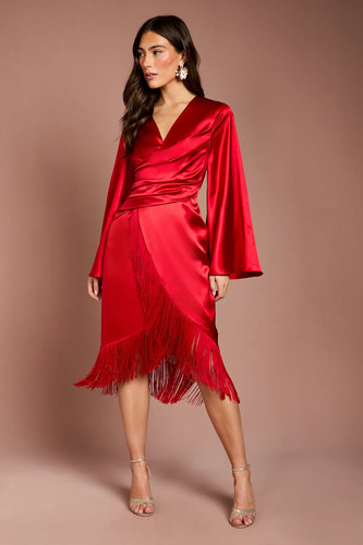 Coast red pencil dress womens - coast,