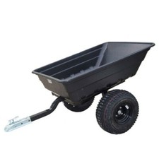 BIG TYRE ATV TIPPING TRAILER 300KG Quad Bike 4 X 4 Plastic Farm Stable Garden