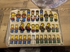 THE SIMPSONS Chess Set Pieces c1991 set  OF 31 missing one bart
