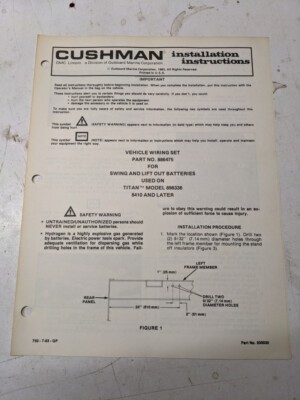 Cushman installation - cushman,