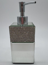 Rhinestone & Mirror Liquid Soap Dispenser Bella Lux Bling Soap Pump