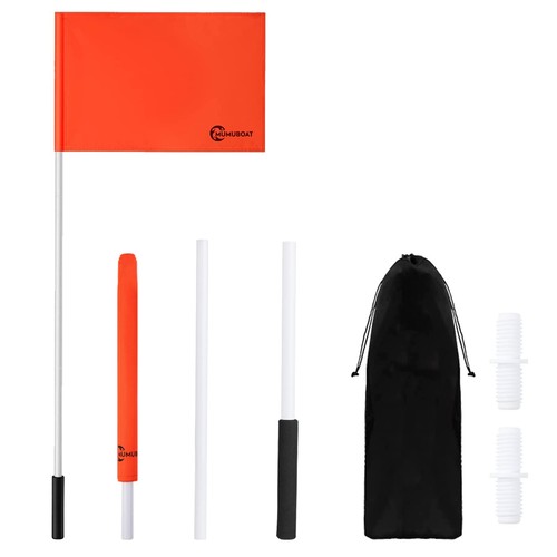 Orange boat flag water ski - boat,